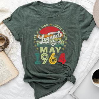 60 Years Old Vintage May 1964 60Th Birthday Women Bella Canvas T-shirt - Monsterry CA
