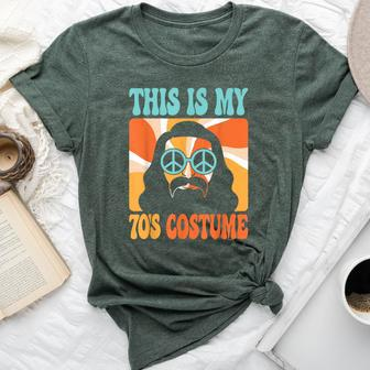 This Is My 70S Costume Groovy Hippie Theme Party Outfit Men Bella Canvas T-shirt - Seseable