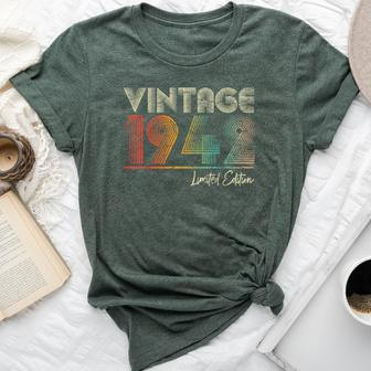 82 Years Old Vintage 1942 82Nd Birthday For Men Bella Canvas T-shirt | Mazezy