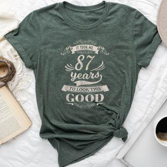 87Th Birthday Born 1932 Vintage 87 Year Old Bella Canvas T-shirt - Monsterry CA
