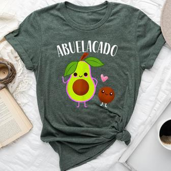 Abuelacado Spanish Grandma Avocado Baby Shower Bella Canvas T-shirt - Monsterry