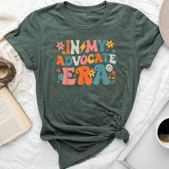 In My Advocate Era Groovy Vintage Advocate Saying Quote Bella Canvas T-shirt - Monsterry CA