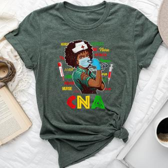 African American Nurse Black History Month Pride Black Women Bella Canvas T-shirt - Monsterry UK