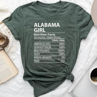 Alabama Girl Nutrition Facts Al Pride Bella Canvas T-shirt - Monsterry AU
