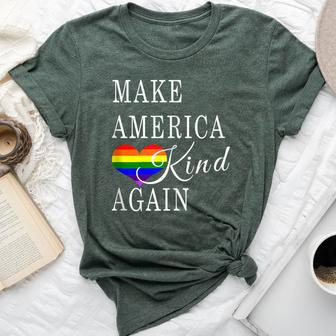 Make America Kind Again Rainbow Lgbtq Gay Rights Support Bella Canvas T-shirt - Monsterry