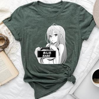 Anime Waifu Hentai Anime Lover Anime Girl Japanese Aesthetic Bella Canvas T-shirt - Thegiftio UK