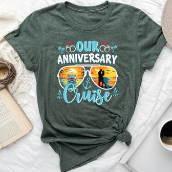 Our Anniversary Cruise Husband Wife Couples Cruise Vacation Bella Canvas T-shirt - Monsterry AU