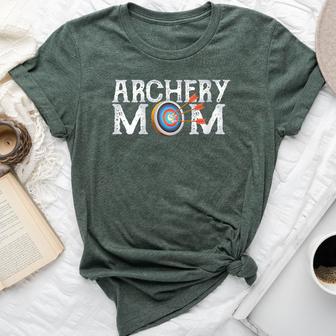 Archery Archer Mom Target Proud Parent Bow Arrow Bella Canvas T-shirt - Monsterry