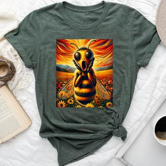 Artsy Apparel For Bee Lovers Artistic Bee Bella Canvas T-shirt - Seseable