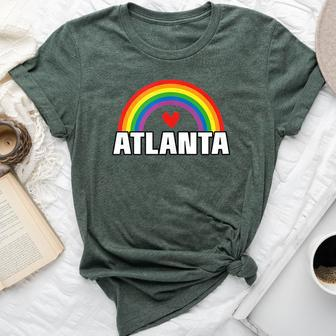 Atlanta Gay Pride Month Festival 2019 Rainbow Heart Bella Canvas T-shirt - Monsterry UK