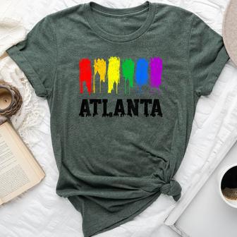 Atlanta Skyline Rainbow Atl Lgbtq Gay Pride Month Bella Canvas T-shirt - Monsterry DE