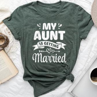 My Aunt Is Getting Married Wedding Marry Uncle Niece Nephew Bella Canvas T-shirt - Thegiftio UK