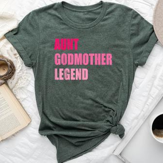 Aunt Godmother Legend Auntie Godparent Bella Canvas T-shirt - Thegiftio
