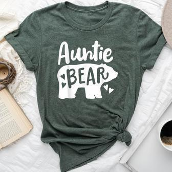 Auntie Aunt Auntie Bear Bella Canvas T-shirt - Seseable