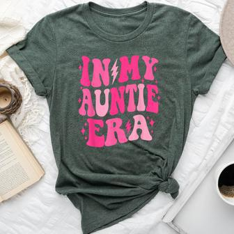 In My Auntie Era Retro Groovy Aunt Life Happy Mother's Day Bella Canvas T-shirt - Seseable