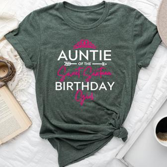 Auntie Of The Sweet Sixn Birthday Girl N Bday Party Te Bella Canvas T-shirt - Thegiftio UK