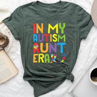Autism Awareness In My Autism Aunt Era Uncle Niece Nephew Bella Canvas T-shirt - Seseable