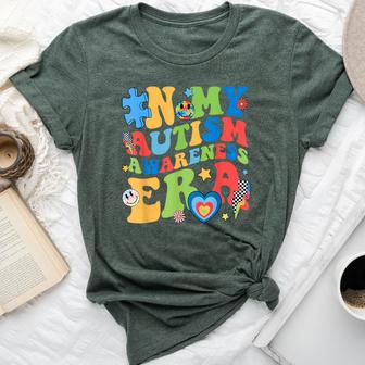 In My Autism Awareness Era Support Puzzle Be Kind Groovy Bella Canvas T-shirt | Mazezy AU