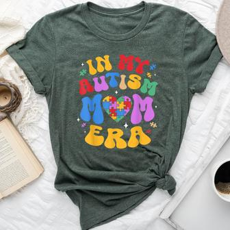 My Autism Mom Autism Awareness Groovy Retro Vintage Bella Canvas T-shirt | Mazezy CA