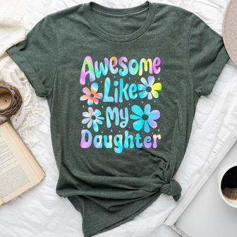 Awesome Like My Daughter Mommy Groovy Graphic Mother's Day Bella Canvas T-shirt - Thegiftio UK