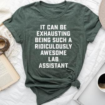 Awesome Lab Assistant Sarcastic Saying Office Job Bella Canvas T-shirt - Monsterry AU