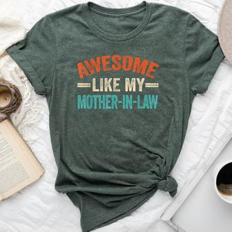 Awesome Like My Mother In Law Son & Daughter Vintage Bella Canvas T-shirt - Seseable