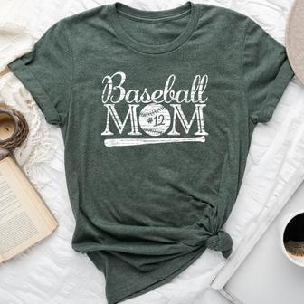 Baseball 12 Jersey Mom Favorite Player Mother's Day Bella Canvas T-shirt - Monsterry UK