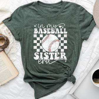 In My Baseball Sister Era Baseball Sister Bella Canvas T-shirt - Seseable