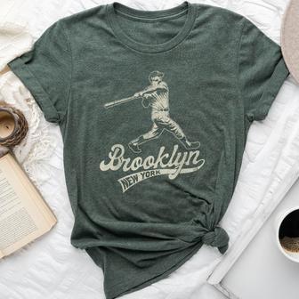 Baseball Vintage Style Brooklyn For & Women Bella Canvas T-shirt - Monsterry UK