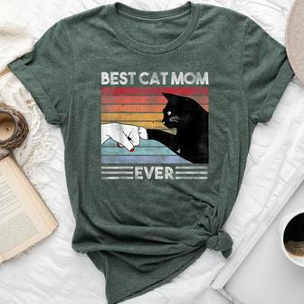 Best Cat Mom Ever Cat Girls Cat Bella Canvas T-shirt - Seseable
