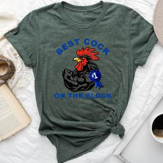 Best Cock On The Block Chicken Apparel Bella Canvas T-shirt - Seseable