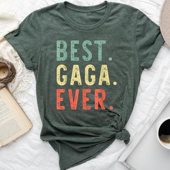 Best Gaga Ever Family Retro Vintage Grandma Bella Canvas T-shirt - Monsterry UK