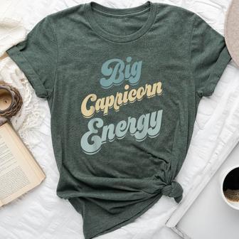 Big Capricorn Energy Zodiac Sign Horoscope Season Vibe Bella Canvas T-shirt - Monsterry DE