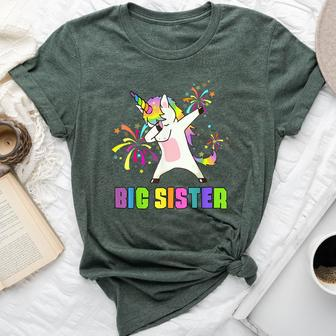 Big Sister Unicorn Dab Dance Bella Canvas T-shirt - Monsterry AU