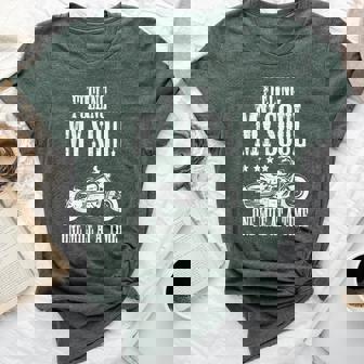 Biker Fueling My Soul 1 Mile A Time Motorcycle Kid Bella Canvas T-shirt | Mazezy