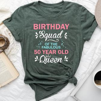 Birthday Squad Of The Fabulous 50 Year Old Queen 50Th B-Day Bella Canvas T-shirt - Thegiftio UK
