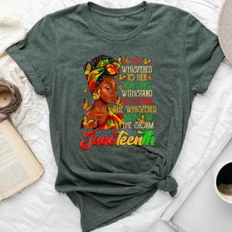 Black History Month Junenth I Am The Storm Black Women Bella Canvas T-shirt - Monsterry UK