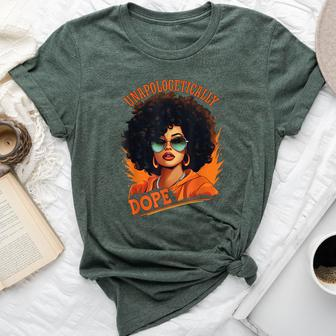 Black Unapologetically Dope Junenth Black History Bella Canvas T-shirt - Seseable
