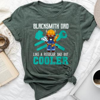 Blacksmith Dad Like A Regular Dad But Cooler Smith Bella Canvas T-shirt - Monsterry