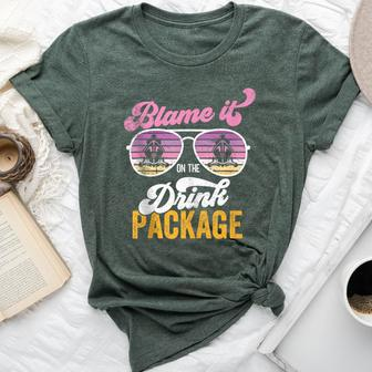 Blame It On Drink Package Cruise Bella Canvas T-shirt - Thegiftio UK