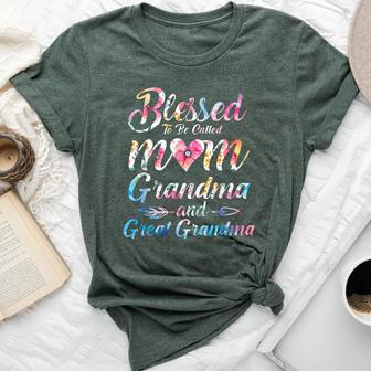 Blessed To Be Called Mom Grandma Great Grandma Mother's Day Bella Canvas T-shirt | Mazezy UK
