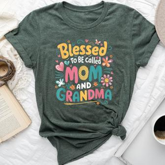 Blessed To Be Called Mom Grandma Mother's Day Women Bella Canvas T-shirt - Monsterry
