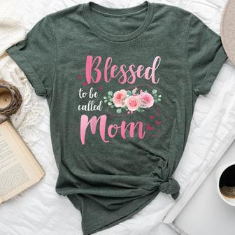 Blessed Called Mom For Birthday And Christmas Bella Canvas T-shirt | Mazezy CA