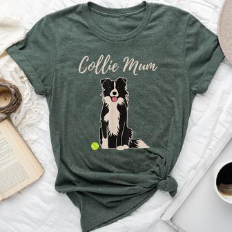 Border Collie Mum Merch For Cute Border Collie Dog Mum Bella Canvas T-shirt - Seseable