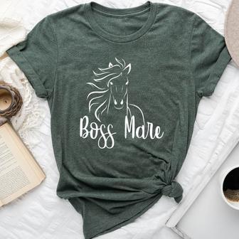 Boss Mare- Horse Lover T For Equestrians Bella Canvas T-shirt - Monsterry DE