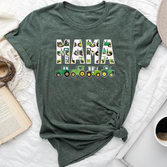 Boy Mama Farm Tractor Mom Mother's Day Bella Canvas T-shirt - Monsterry