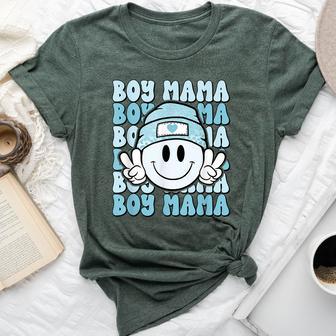 Boy Mama Retro For Mother Of Boys Mom Of Sons Bella Canvas T-shirt - Monsterry DE