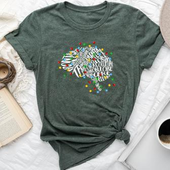 Brain Neuro Trauma Nurse Christmas Neuroscience Neurologist Bella Canvas T-shirt - Seseable