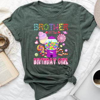 Brother Of The Birthday Girl Candyland Candy Birthday Bella Canvas T-shirt - Seseable