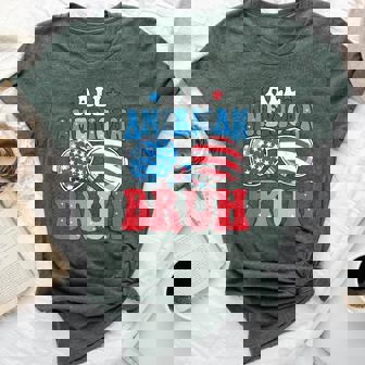 Bruh 4Th Of July Patriotic For Toddlers Boys Groovy Bella Canvas T-shirt | Seseable CA